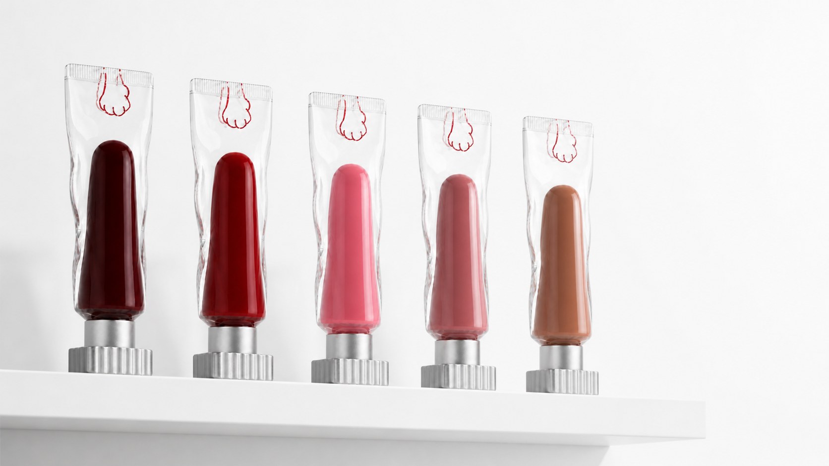 the five, on a shelf